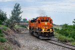 BNSF 1812 leads a freight into Golden 